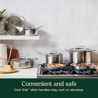 Cuisinart 12-Piece MultiClad Pro Triple Ply Stainless Stainless Steel Pots and - Image 3