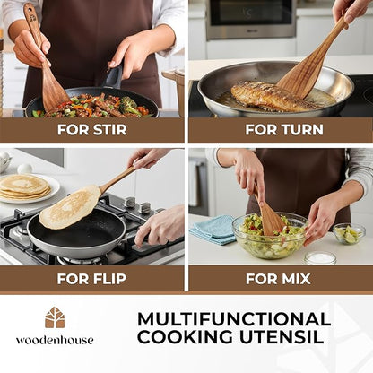 Wooden Spatula for Cooking, 12 Inch - Image 7