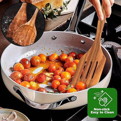 Natural Teak Kitchen Cooking Utensil Set - Image 7