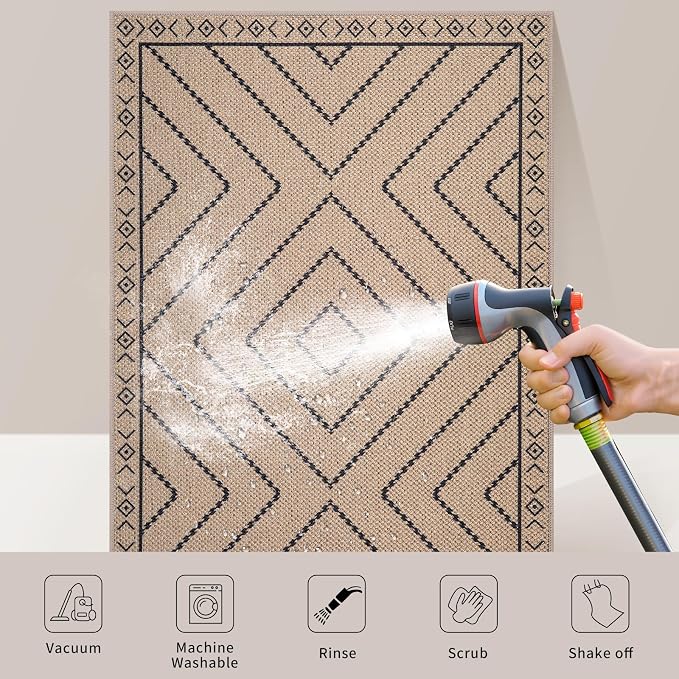 Tangsoo Easy Jute Rug 2.6x10 Washable Runner Rug - Image 5