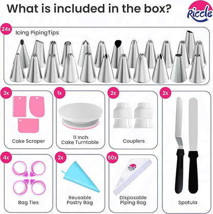 Riccle 88 pcs Cake Decorating Kit - Image 3