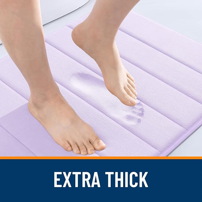 OLANLY Memory Foam Long Bathroom Rugs Runner 47x20, Super Soft Absorbent Bath - Image 6
