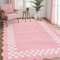 GarveeHome Washable Rug 5x7 for Living Room Large Bedroom Scalloped Rug Non by GarveeHome