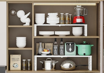Jojocross Expandable Adjustable Stackable Kitchen Organizer, Spice Rack - Image 6