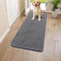 Smiry Dog Door Mat for Muddy Paws 47x17, Absorbent Dirt Trapper, Non-Slip by Smiry