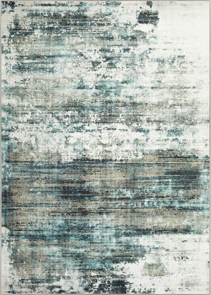 4x6 Area Rugs Washable Rug: Modern Abstract Living Room Rug Soft Anti-Skid Thin - Image 8