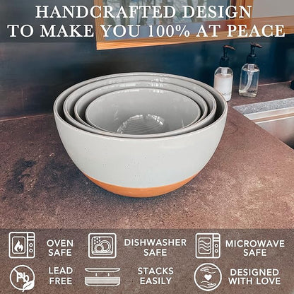 Mora Ceramic Large Mixing Bowls - Image 3
