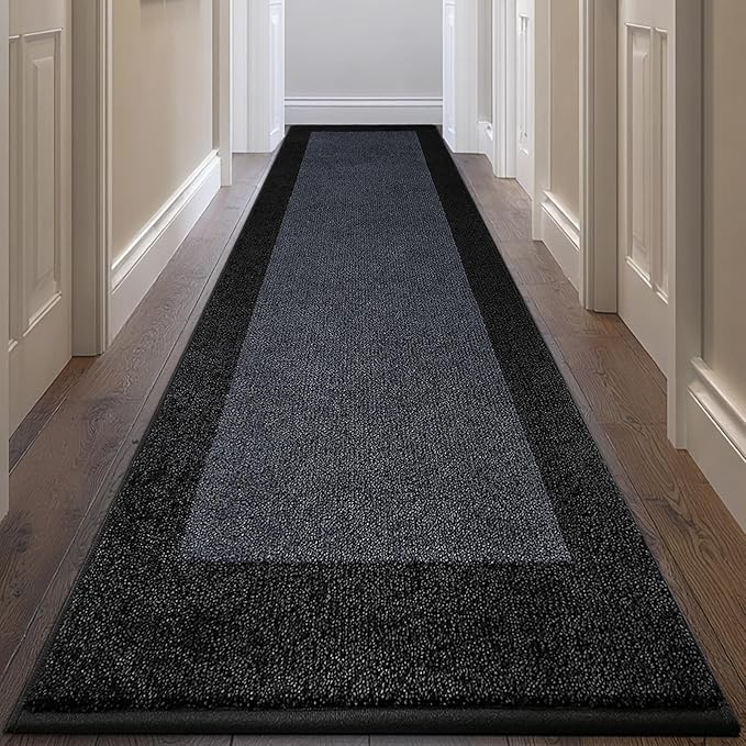 Machine Washable Runner Rug 32" x 144", Non Slip Kitchen Rug by Unknown