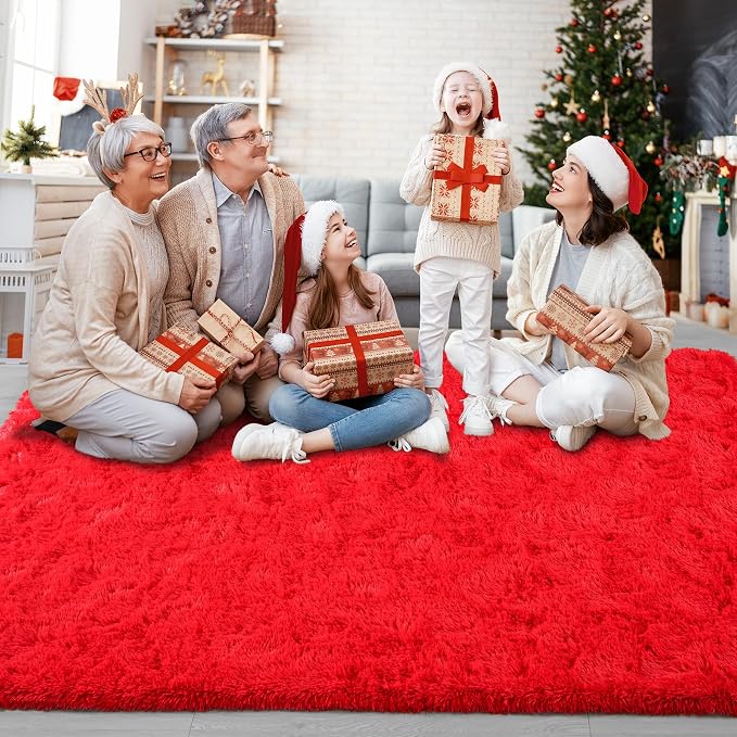 Chicrug Soft Area Rugs for Bedroom Living Room Plush Fluffy Rug 5x8 Feet - Image 10