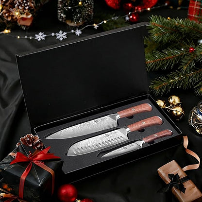YOTSUBA 3 PCS Japanese Kitchen Knife Set, Razor Sharp High Carbon Stainless - Image 9