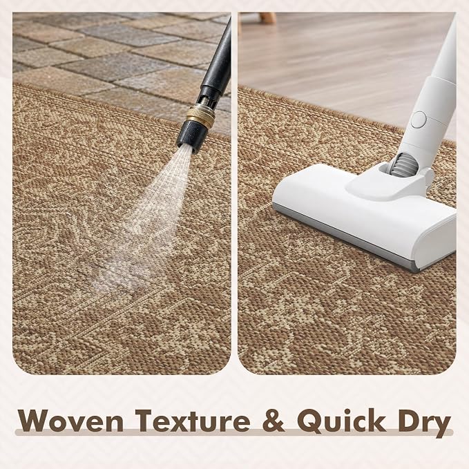 MontVoo-Outdoor Rug-Patio Rug 4x6 ft Polypropylene Indoor Outdoor Rugs Carpet - Image 6