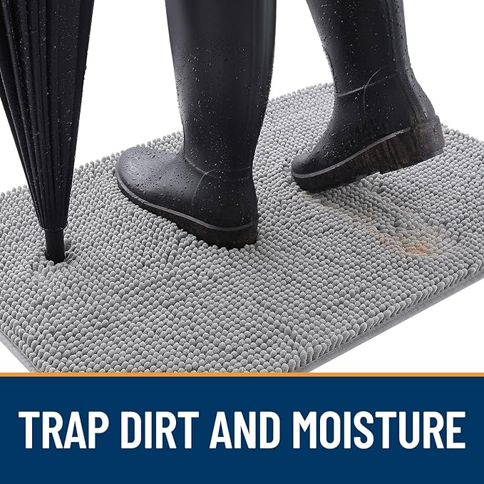 OLANLY Dog Door Mat for Muddy Paws 36x24, Absorbs Moisture and Dirt, Absorbent - Image 2