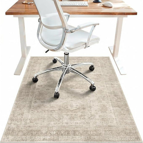 36"x60" Office Chair Mat for Hardwood Tile Floor, Under Desk Carpet Protector by BESBLEE