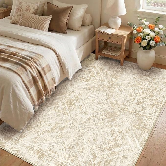 BESTSWEETIE Area Rug 5x7 Rug Machine Washable Non-Slip Low Pile Print Pattern - Image 5