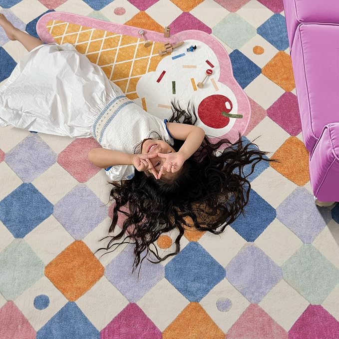 jinchan Macy Area Rug 2x3 Kids Entryway Washable Indoor Doormat Small Soft Non - Image 7