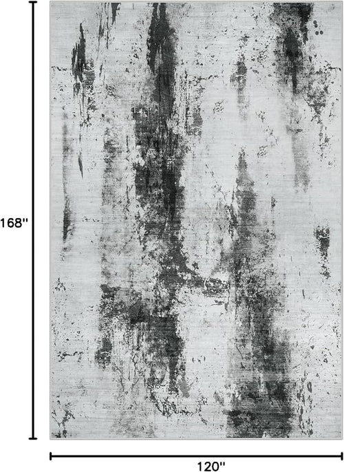 10x14 Area Rugs Washable Rug: Modern Abstract Living Room Rug Soft Anti-Skid - Image 2