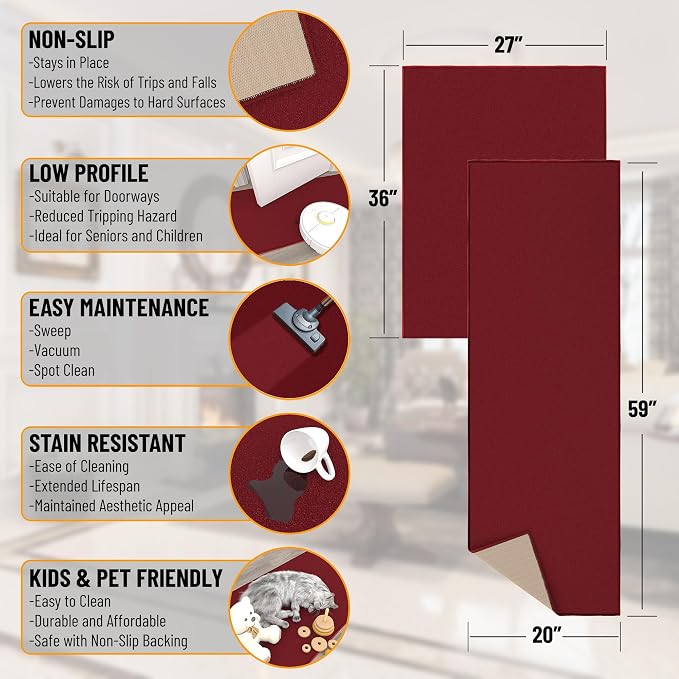 Ottomanson 2-Piece Kitchen Rug Set - Image 3