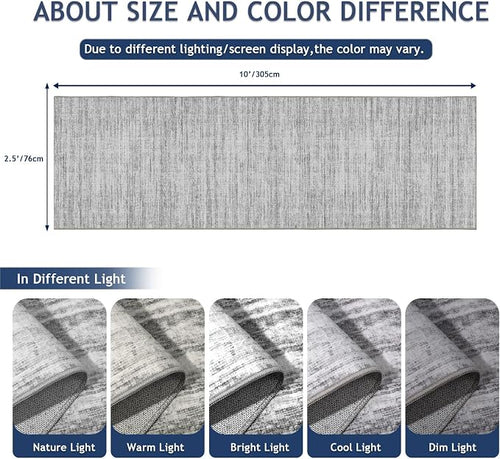 2.5x10 Washable Runner Rugs, 10 ft Runner Rug - Image 2