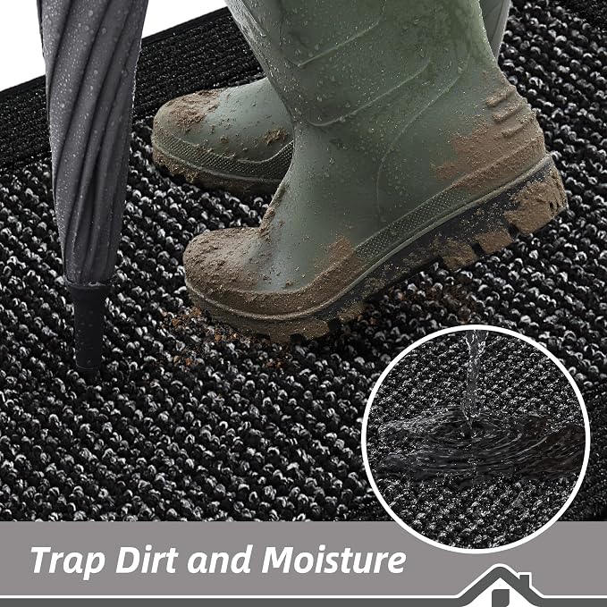 BEQHAUSE Indoor Door Mat 36" x 60", Dirt Trapper Door Mats Non-Slip Entryway - Image 3