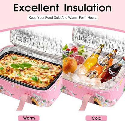 Corduroy Casserole Carrier, Insulated Lasagna Lugger - Image 4