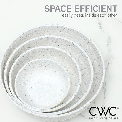 COOK WITH COLOR Prep Bowls with Lids- Wide and Deep Nesting Plastic Small - Image 3