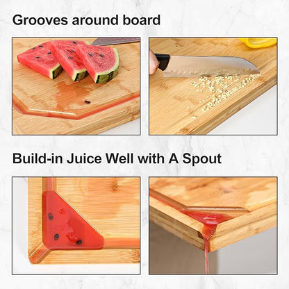 36 x 24 Extra Large Bamboo Cutting Board - Image 4