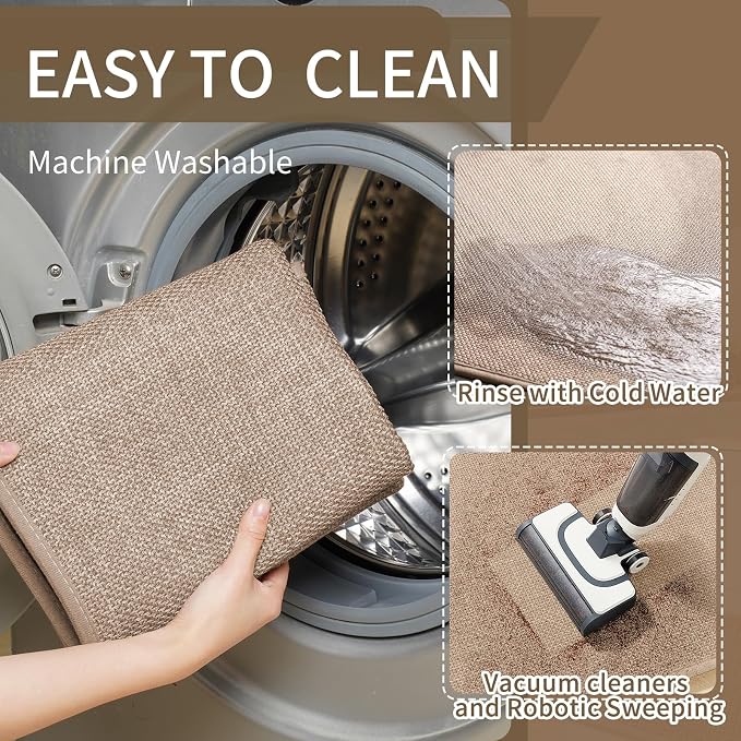YDKGL Durable Non-Slip Kitchen Mats，Kitchen Mats in Front of Sink, Quick Drying - Image 3