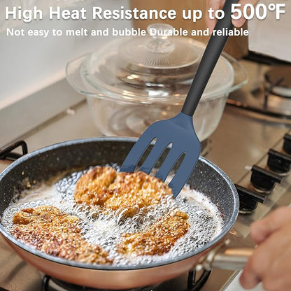 Coukre 2 Pack Silicone Spatula Set, High Heat Resistant, BPA Free Kitchen - Image 3