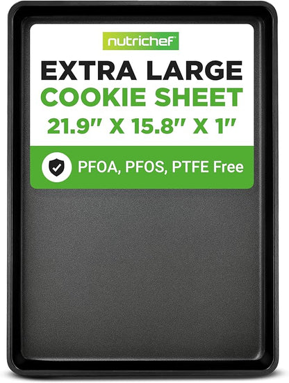 NutriChef Nonstick XL Cookie Sheet Baking Pan by NutriChef%E2%84%A2Kitchen
