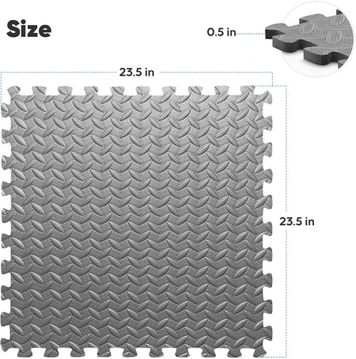 32 Pack Home Gym Mat, Puzzle Exercise Mat, 1of EVA Interlocking Foam Floor Tiles - Image 2