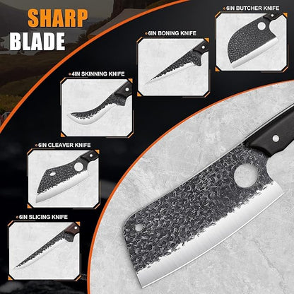 TAN REN 17PCS Butcher Knife Set - Image 3