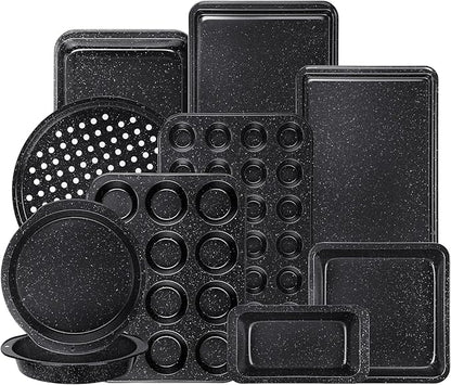 Terlulu 10-Piece Baking Pans Set, Bakeware Sets Nonstick, Baking Set by Terlulu