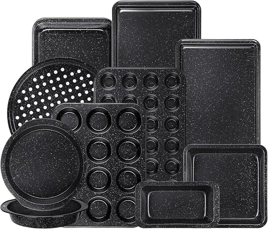 Terlulu 10-Piece Baking Pans Set, Bakeware Sets Nonstick, Baking Set by Terlulu