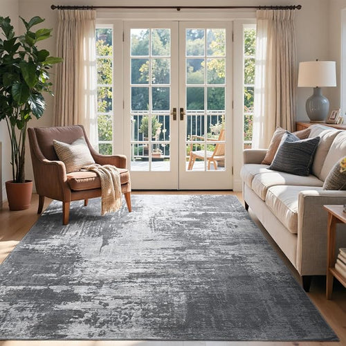 6x9 Ft Area Rugs for Living Room, Soft Non-Slip Washable Rugs Modern Abstract - Image 2