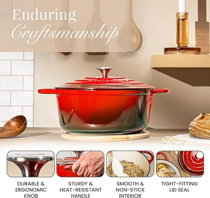 Nuovva Enamelled Cast Iron Dutch Oven Pot - Image 7