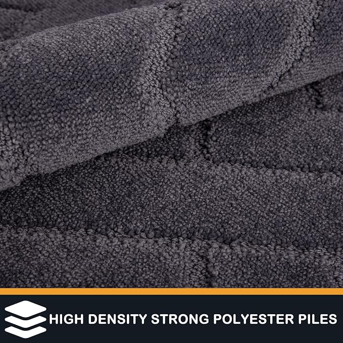 PURRUGS Dirt Trapping Door Mat 34" x 59", Non-Slip Machine Washable Entry Rug - Image 3