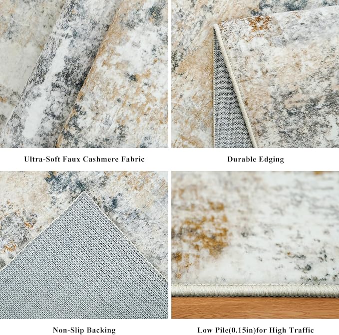 2x3 Washable Non-Slip Area Rug - Image 6
