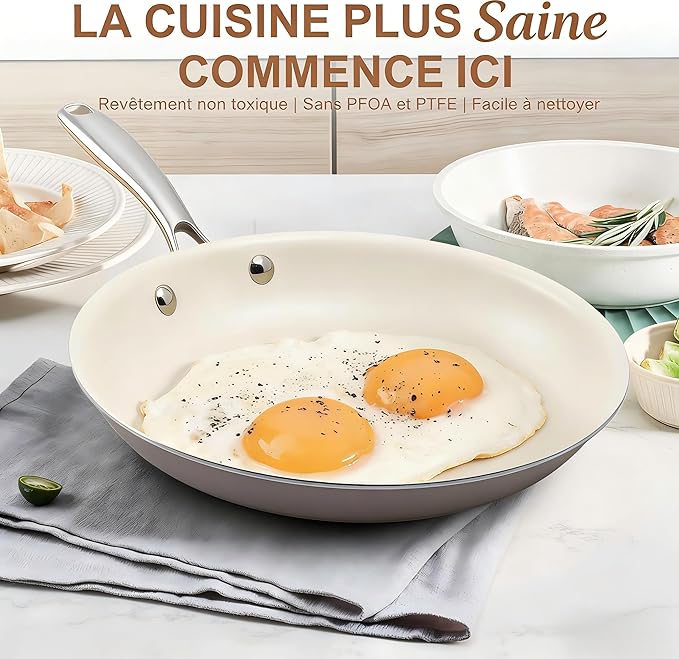 11 Inch Ceramic Nonstick Frying Pan Skillet - Image 8