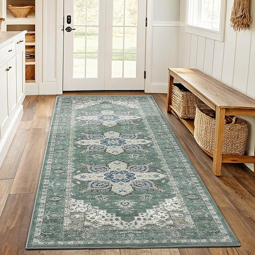 AMADA HOMEFURNISHING 2x6 Washable Runner Rug, Low-Profile Kitchen Rugs by AMADAHOMEFURNISHING