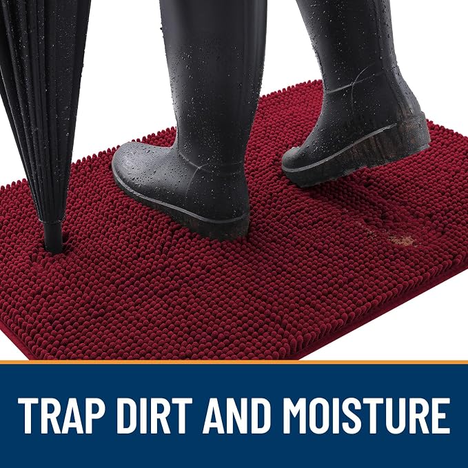 OLANLY Dog Door Mat for Muddy Paws 30x17, Absorbs Moisture and Dirt, Absorbent - Image 2
