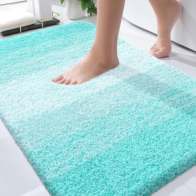 OLANLY Bathroom Rugs Mat 36x24, Extra Soft Absorbent Microfiber Bath Rugs by OLANLY