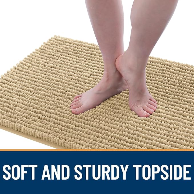 OLANLY Dog Door Mat for Muddy Paws 48x30, Ultra Absorbent Chenille Mud Doormat - Image 3