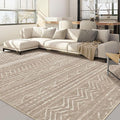 Nakagishi Area Rug 6x9 Living Room: Washable Boho Large Neutral Soft Farmhouse by NakagishiAreaRug