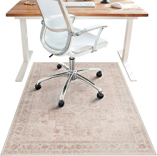 36"x60" Office Chair Mat for Hardwood Tile Floor, Under Desk Carpet Protector by BESBLEE