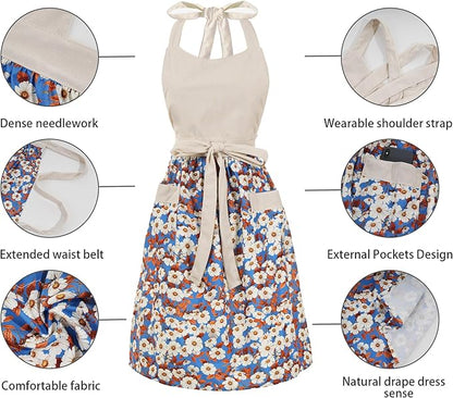 Cute Floral Aprons for Women - Image 5