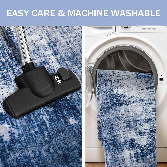 IOHOUZE Abstract Runner Rug 2x8 Ft Washable Runners - Image 3