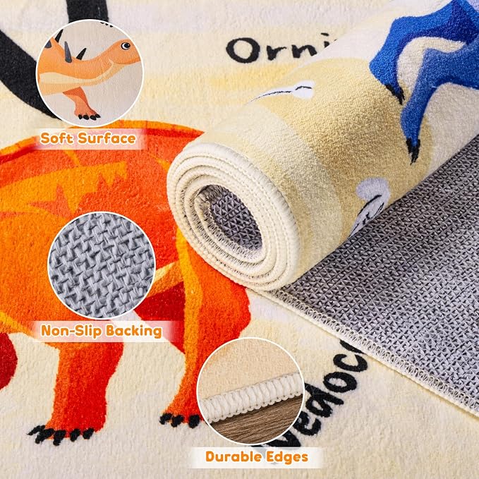 4x6 ABC Classroom Rug for Kids Playroom, Alphabet Rug - Image 6