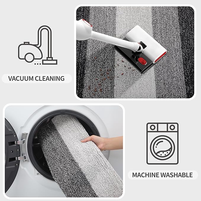 Kitinjoy Indoor Outdoor Door Mat, 44x24 Non-Slip Absorbent Dirt Trapper - Image 5