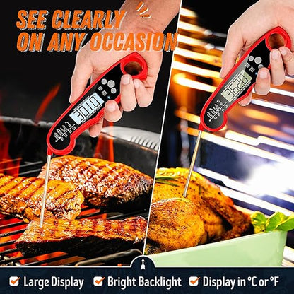 Instant Read Meat Thermometer for Grill and Cooking, Fast & Precise Digital - Image 3