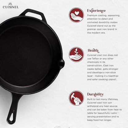 Cuisinel Cast Iron Skillet Set - Image 2